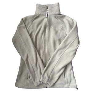 Columbia Zip Up Fleece Sweatshirt Soft Green (S)